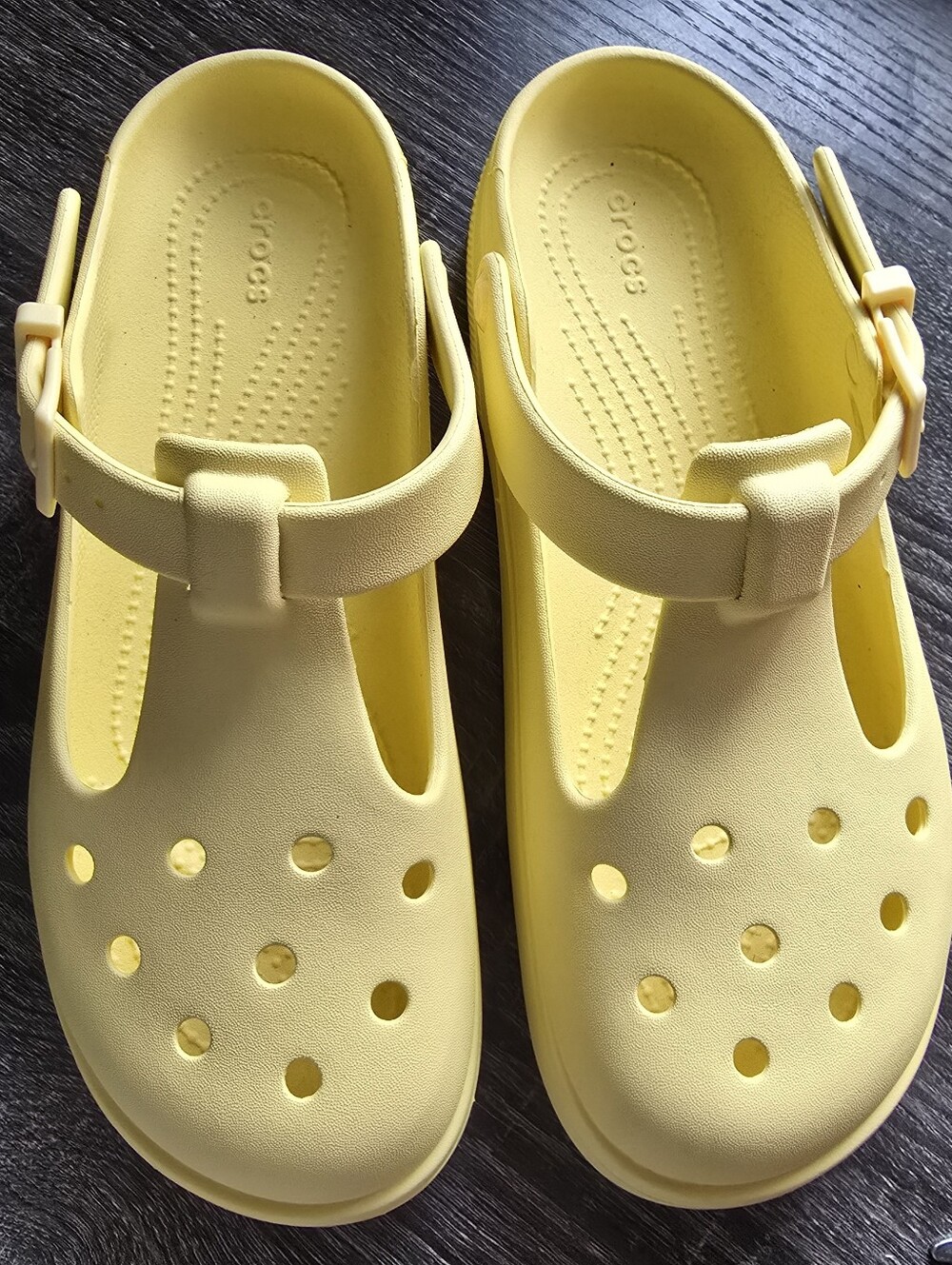 Crocs Classic Mary Jane Clogs Yellow